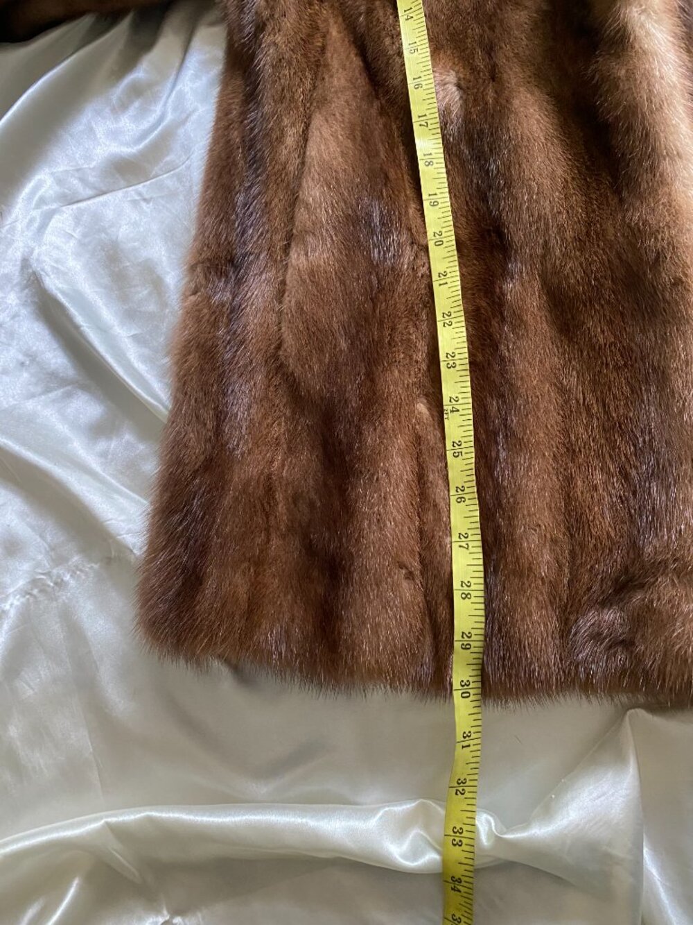 Vintage Henig Furs Light Brown Mink Cuffed Jacket S/M - Picture 10 of 10